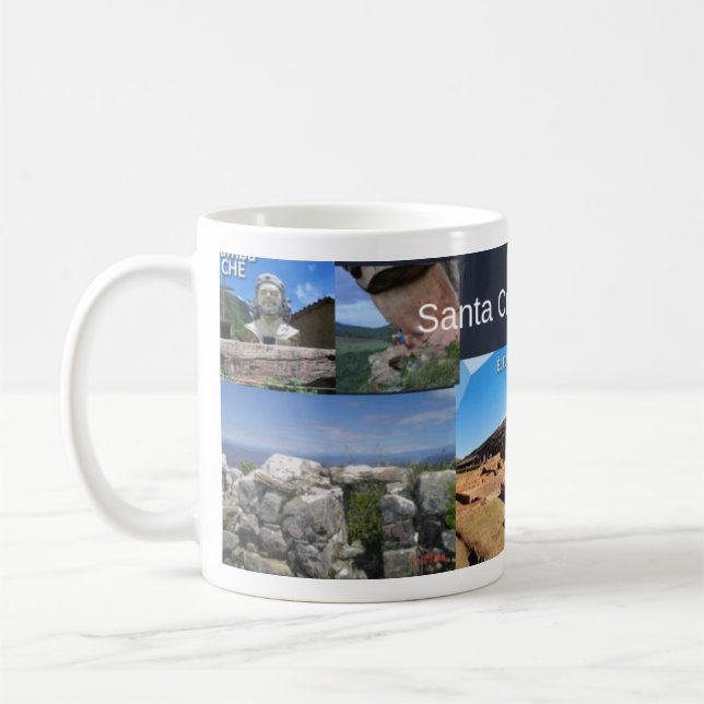 Taza recuerdo de Santa Cruz Bolivia Kaffemugg (Vänster)