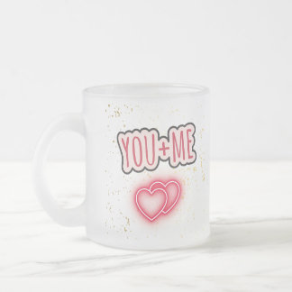 Taza semitransparente You + Me Frostad Glasmugg