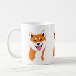 Taza Shiba inu sonriente. Kaffemugg