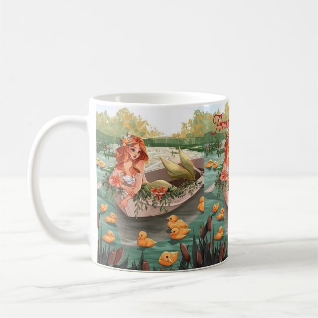 Taza Sirena. Amo ser sirena Kaffemugg (Vänster)