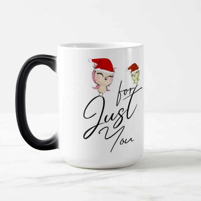 Taza solo para ti con búhos hermosas magisk mugg (Vänster)