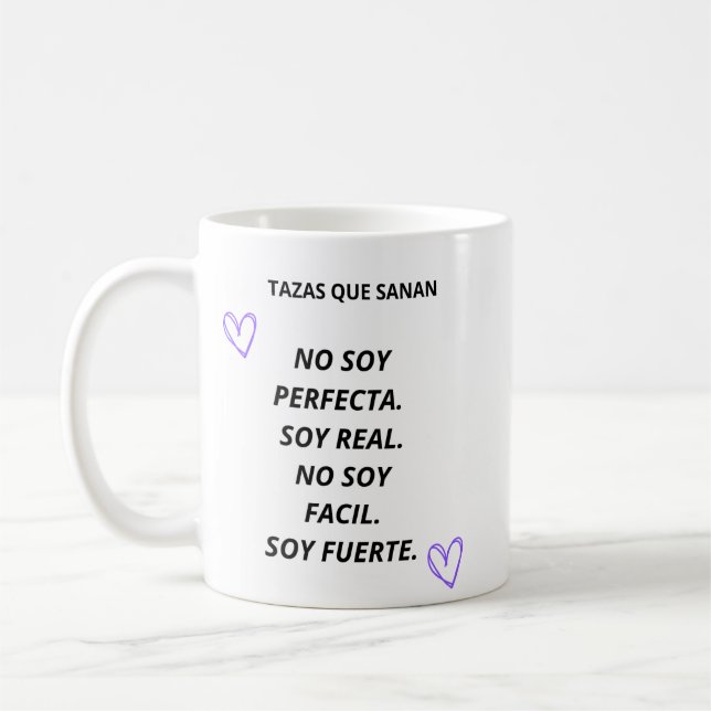 Taza Soy Suficiente – Frase de Empoderamiento  Kaffemugg (Vänster)
