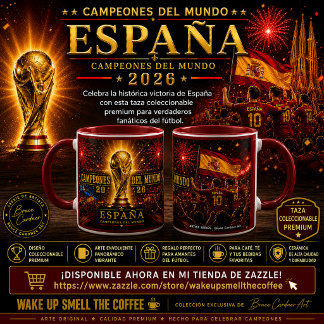 Taza Spanien Världsmästare 2026 Mugg