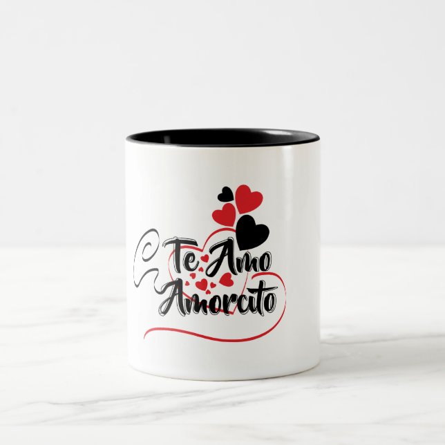Taza te amo Två-Tonad mugg (Center)