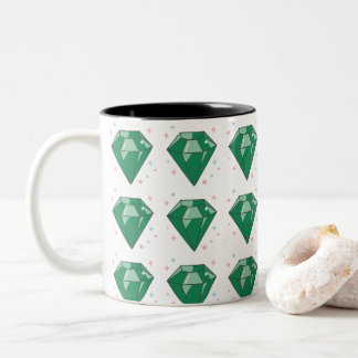 Taza Varias esmeraldas Två-Tonad Mugg