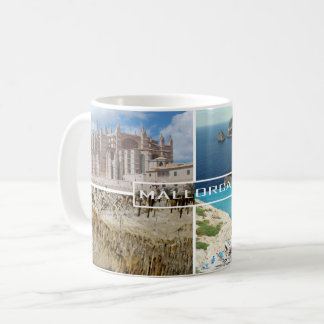 taza varias fotos de la isla de Mallorca Kaffemugg
