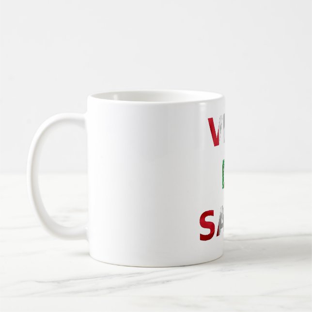 Taza Viva la salsa Perú Kaffemugg (Vänster)