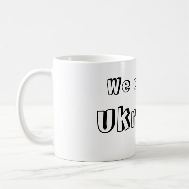 Taza We are all Ukraine Kaffemugg (Vänster)