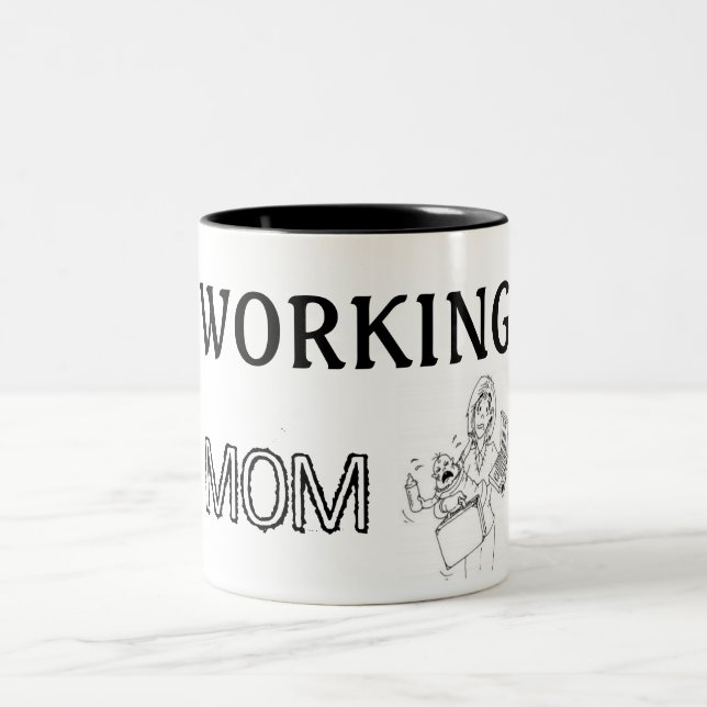 Taza Working Mom Två-Tonad Mugg (Center)