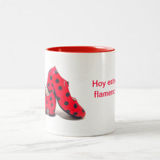 Taza zapatos flamenca Två-Tonad mugg