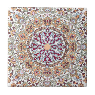 Tazhib decorado del arte persa, mandala persa kakelplatta