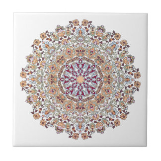 Tazhib decorado del arte persa, mandala persa kakelplatta