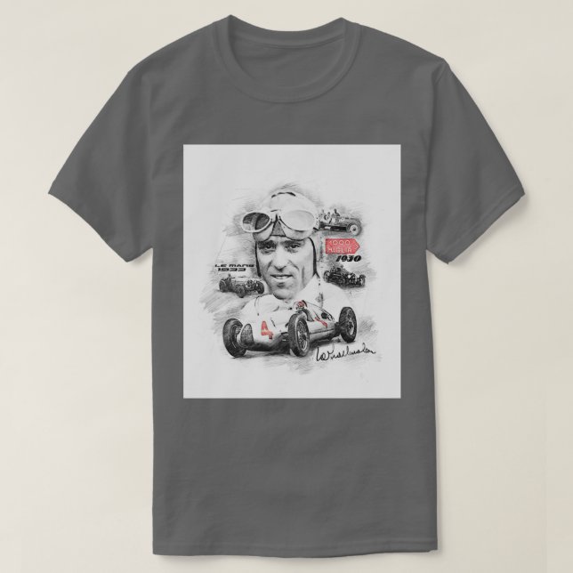 Tazio Nuvolari  T Shirt (Design framsida)