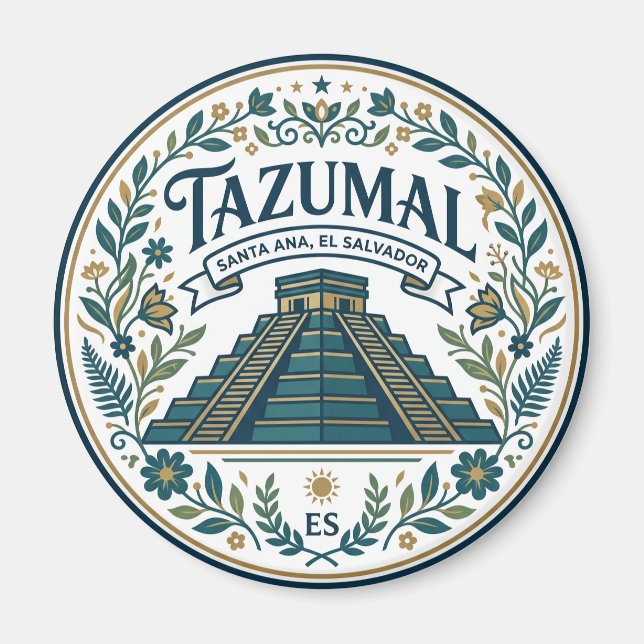 Tazumal El Salvador Magnet (Framsidan)
