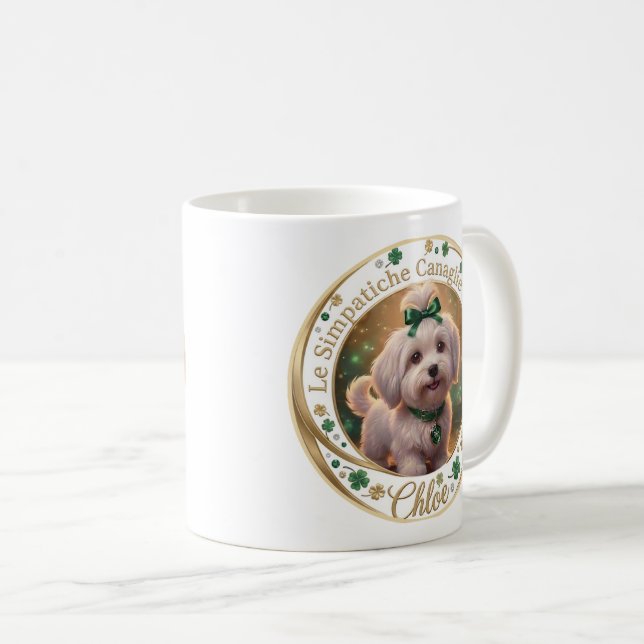 Tazza Chloe Bianca - Coton Detectives Kaffemugg (Framsida höger)