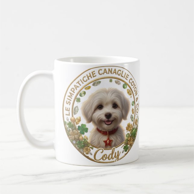 Tazza Cody Bianca - Coton Detectives Kaffemugg (Vänster)