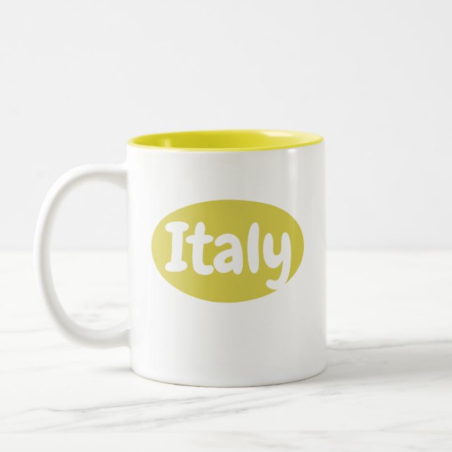 Tazza Gialla Italia | Italien Mugg (Vänster)