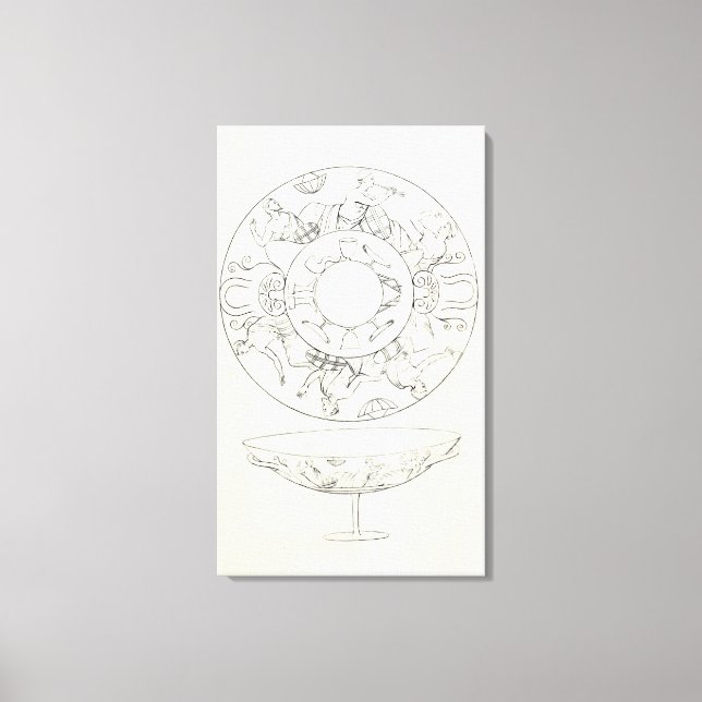 Tazza hittades i Tarquinia Canvastryck (Framsida)