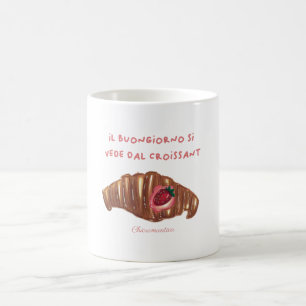 Tazza il buongiorno si vede dal croissant kaffemugg