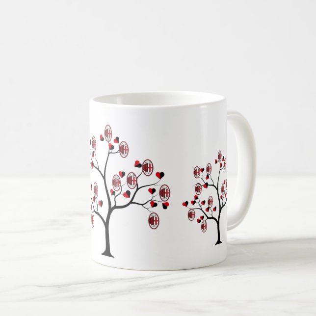 Tazza Milan calcio Kaffemugg (Framsida höger)