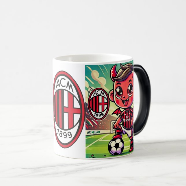 Tazza Milan calcio Magisk Mugg (Framsida höger)