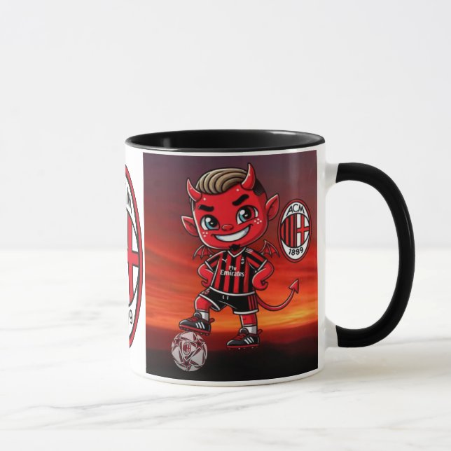 Tazza Milan fotboll  Mugg (Höger)