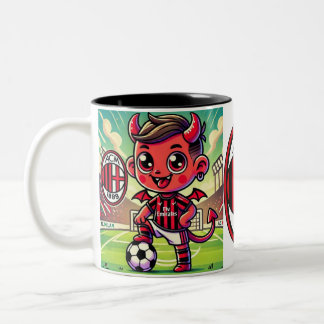 Tazza Milan fotboll Två-Tonad Mugg