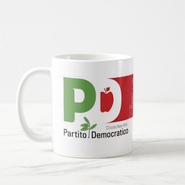Tazza stor Circolo Pd New York Kaffemugg (Vänster)