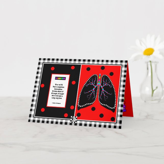 TB- eller icke-TB-gratulationskort Kort (Liten växt)