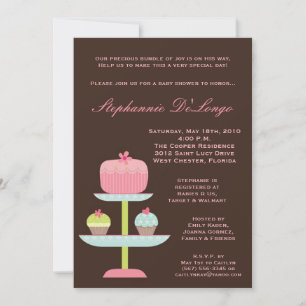 {TBA} 5x7 Sweet Treats Cake Baby Shower-inbjudan Inbjudningar