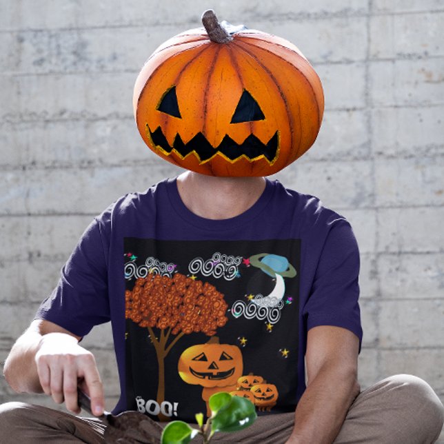 TBA Award Winner Halloween Pumpkin Head - Tee Shirt (Skapare uppladdad)