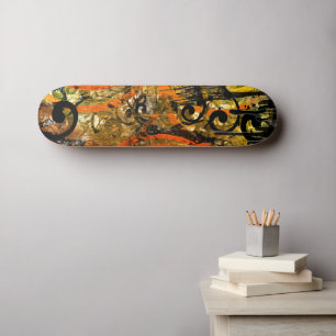TBA Award Winner Spilt Paint - Swirled Skateboard Bräda 20 Cm