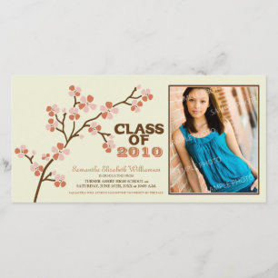 TBA Cherry Blommar Studenten-meddelande (korall) Meddelande