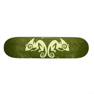 {TBA} Den dubbla ödlan tycker om rittskateboarden Skateboard Bräda 19,5 Cm