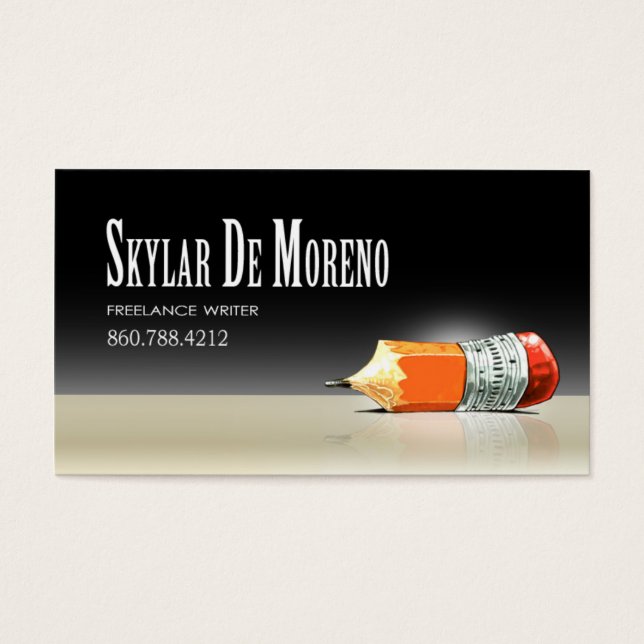 TBA Freelance Writer Editor 5-Snyggt Visitkort (Framsidan)