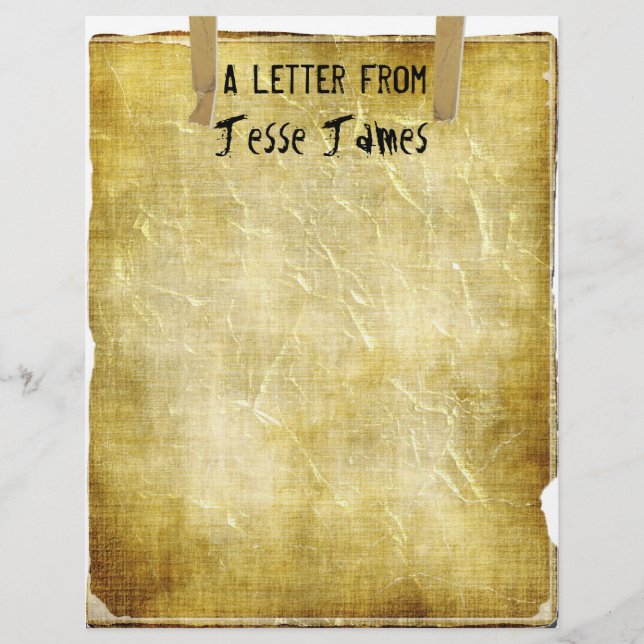 TBA & TOP 10~Brev från..Gammalt Pappert brevhuvud (Framsida)