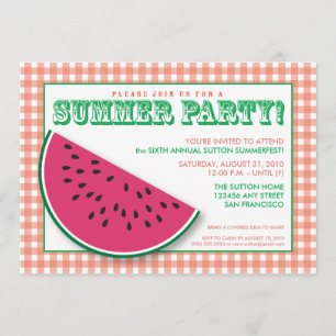 {TBA} Vattenmelon Sommarcookout/BQ-inbjudan Inbjudningar