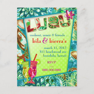 TBA WINNER 311 KILA LUAU-INVITATION INBJUDAN VYKORT