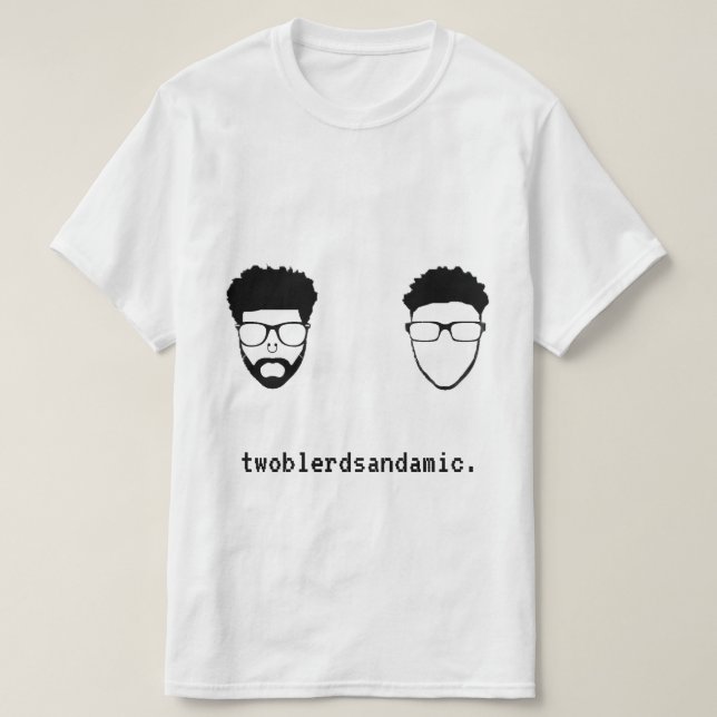 TBAAM plattar till vit T Shirt (Design framsida)