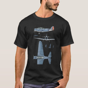Tbd Devastator American Ww2 Torpedo Bomber Bluepri T Shirt