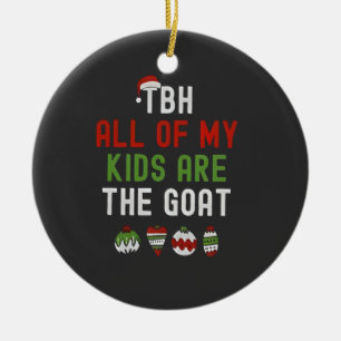 Tbh Alla Mina Barn Är Getter Jul Matchande Julgransprydnad Keramik