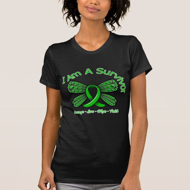 TBI-fjäril mig förmiddag en överlevande Tee Shirt (Framsida)