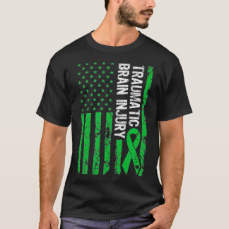 TBI Grönt för traumatisk hjärnskada T Shirt