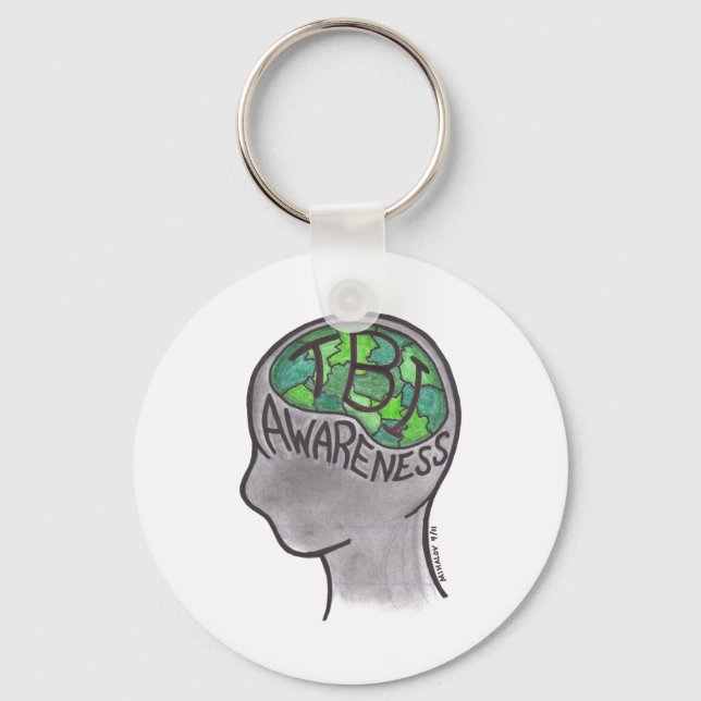 TBI-medvetenhet Nyckelring (Framsida)