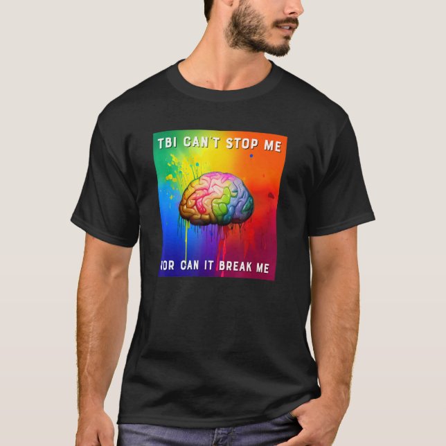 TBI Strong  Traumatic Brain Injury 3 T Shirt (Framsida)