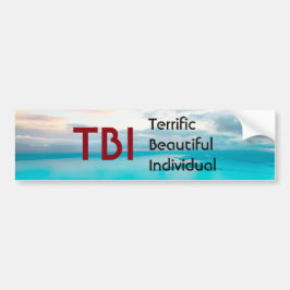 TBI Terrific BeSnygg enskild Bildekal