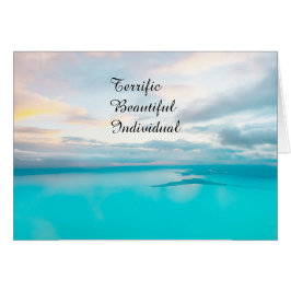 TBI Terrific BeSnygg enskild Hälsningskort