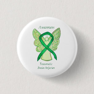 TBI (Traumatic Brain Injuries) Angel Awareness Pin Knapp