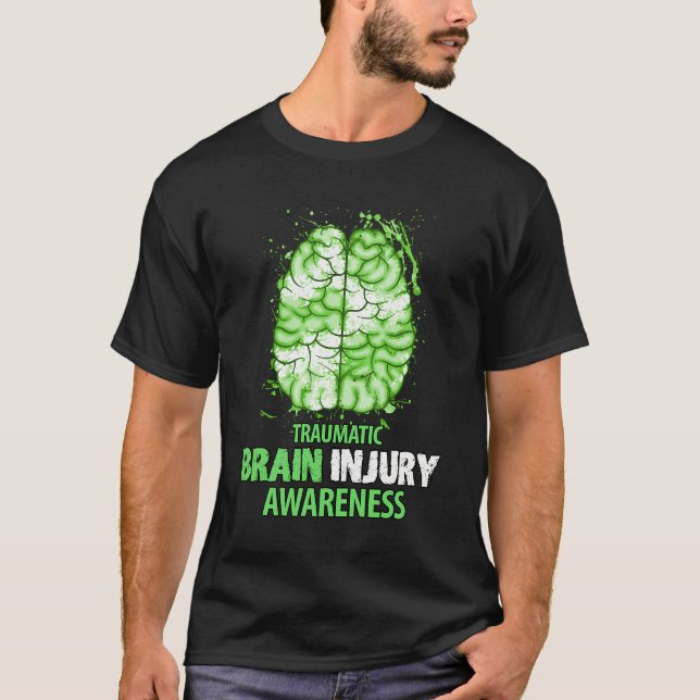 Tbi-traumatisk hjärnskada t shirt (Framsida)