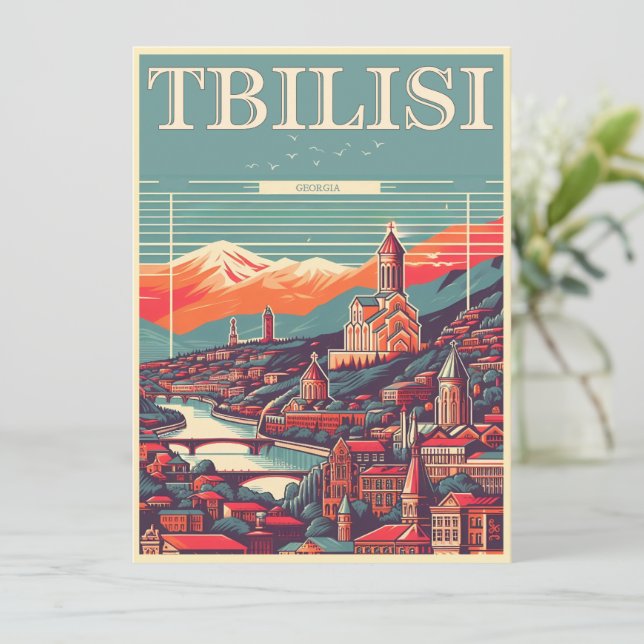 Tbilisi Capital, Retro souvenir-gåvor Inbjudningar (Stående Fram)